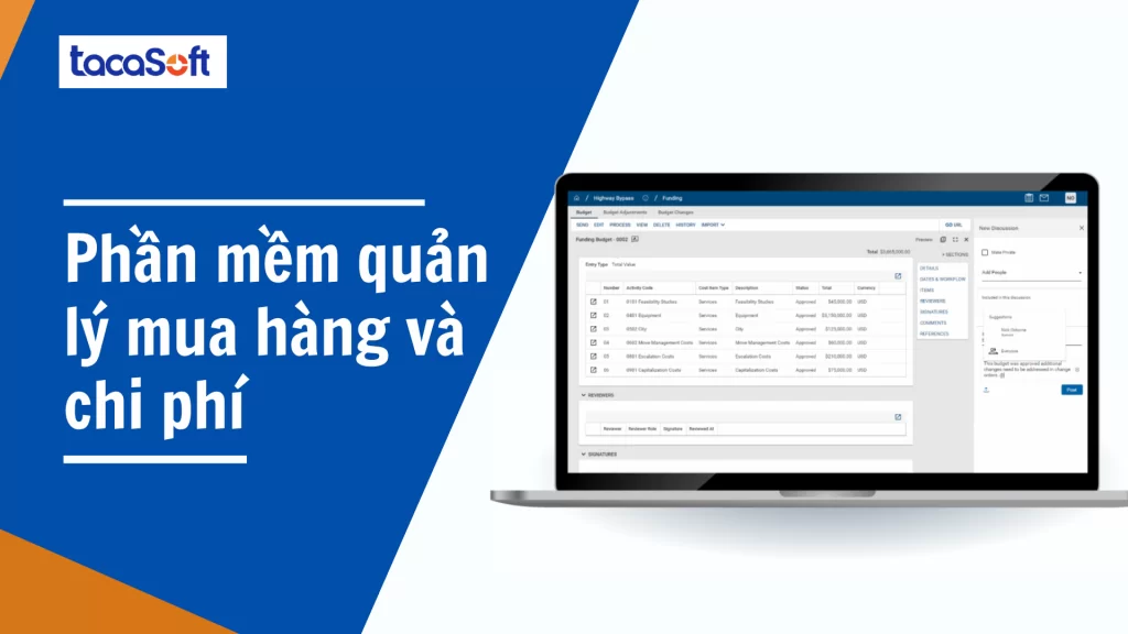 Phần mềm quản lý mua hàng và chi phí giúp tự động hóa và chuẩn hóa quy trình mua hàng