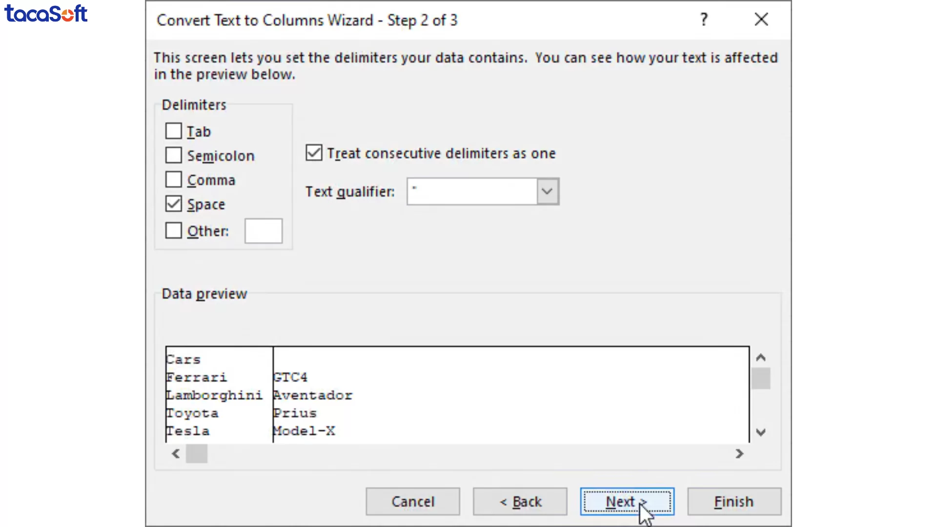 làm sạch dữ liệu trong excel