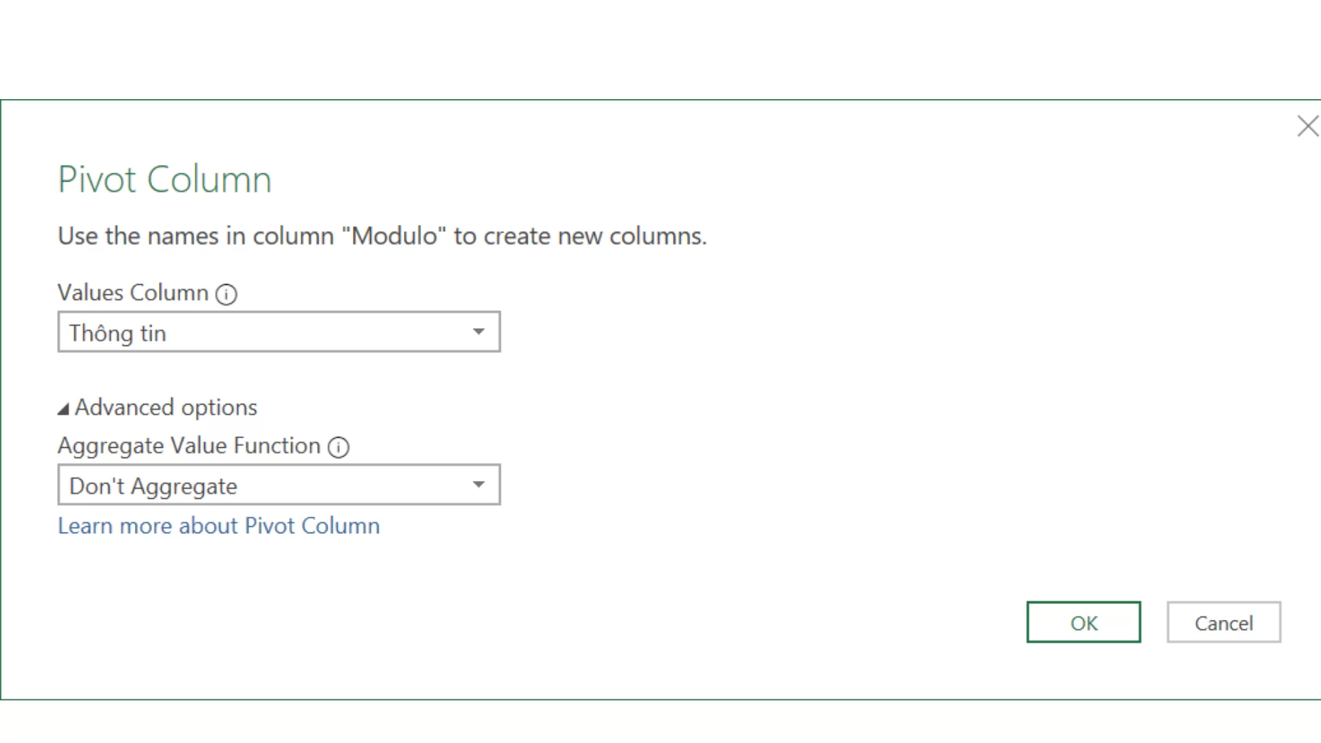 chuẩn hoá dữ liệu bằng power query