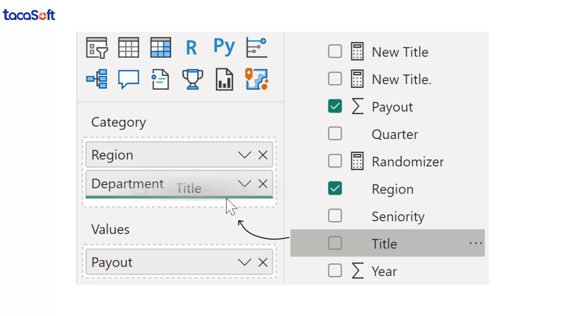drill down trong power bi