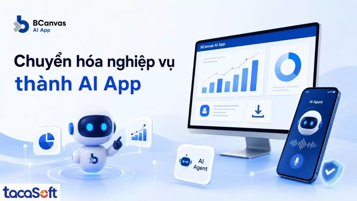 Giải pháp viết phần mềm theo yêu cầu tại HCM - Dịch vụ thiết kế AI App riêng theo quy trình doanh nghiệp BCanvas AI App