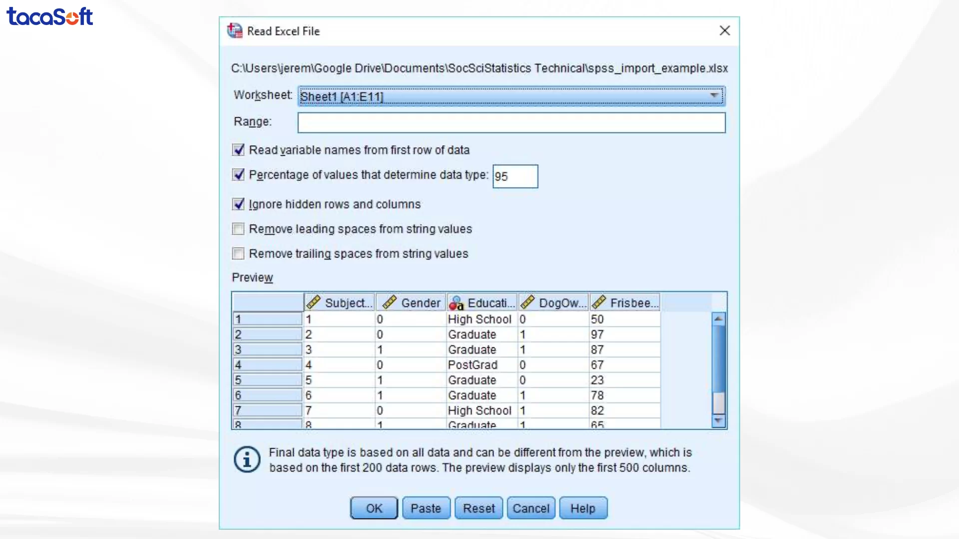 cách xử lý dữ liệu trong spss