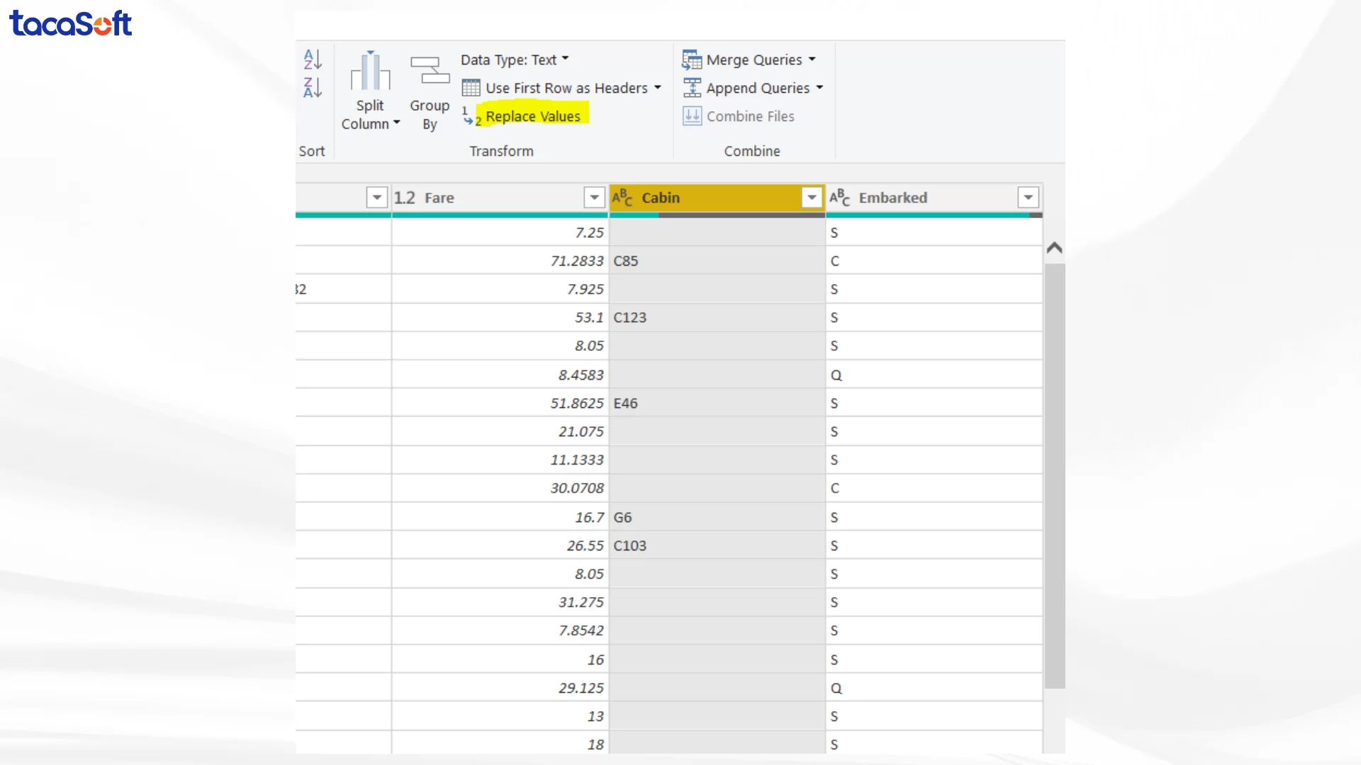 làm sạch dữ liệu với power bi