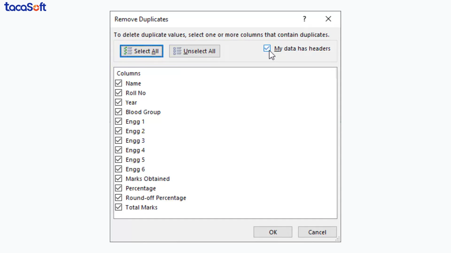 xử lý dữ liệu thô trong excel